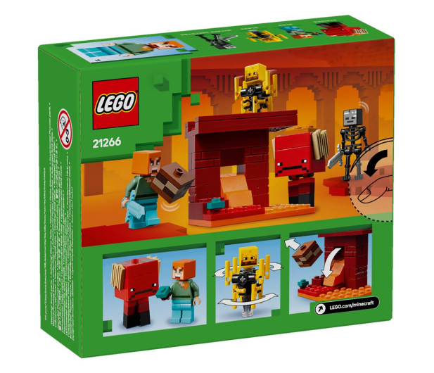 LEGO Minecraft 21266 Bitwa na moście Netheru - 1283659 - zdjęcie 3